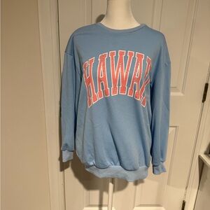 SHEIN Blue 'Hawaii' Sweatshirt